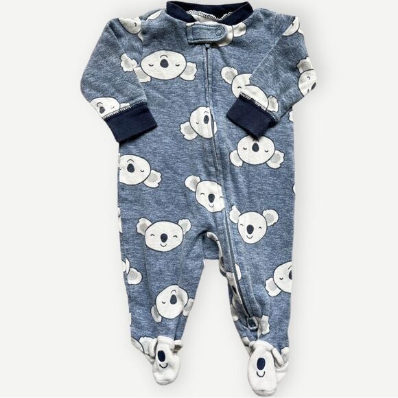 Carter’s BUNDLE OF 4 Baby Boy Multi-Size One Piece Pajamas. 3, 6, & 9 Months. - Picture 4 of 9
